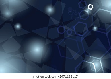 blue hexagonal background. Abstract background. Sport and trendy wallpaper concept. Technology geometric shapes. Vector illustration.