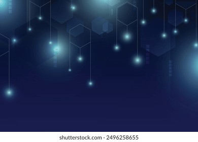blue hexagonal background. Abstract background. Sport and trendy wallpaper concept. Technology geometric shapes. Vector illustration.