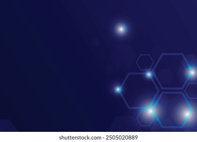 blue hexagonal background. Abstract background. Sport and trendy wallpaper concept. Technology geometric shapes. Vector illustration.