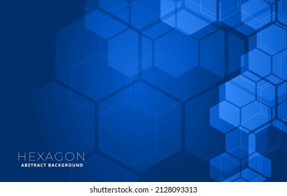 blue hexagonal shape medical background concept