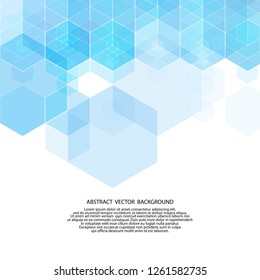 blue hexagons. abstract background. eps 10