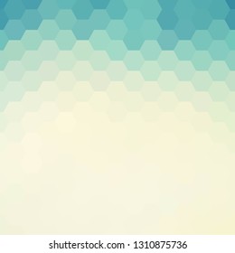 blue hexagons abstract background illustration