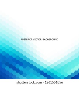 blue hexagons. abstract background. layout for advertising eps 10