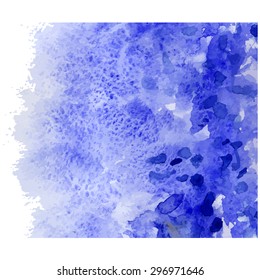 Blue high resolution watercolor background.