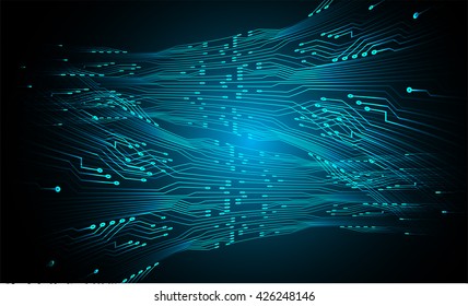 blue high tech circuit board