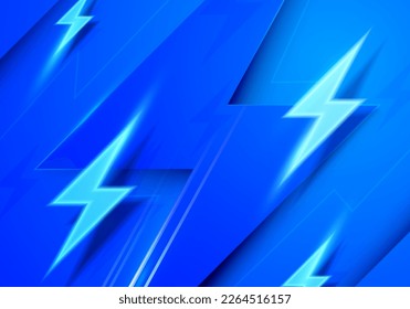 Blue High Voltage Energy Background