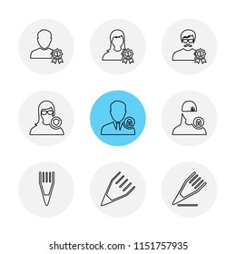 Blue Highlighted icon set