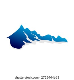 Blue hills illustration design vector