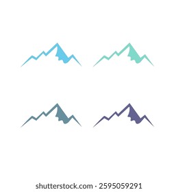 BLUE HILLS SIGN SYMBOL LOGO VECTOR ISOLATED ON WHITE

