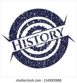Blue History distress with rubber seal texture