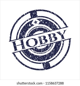 Blue Hobby distressed rubber texture