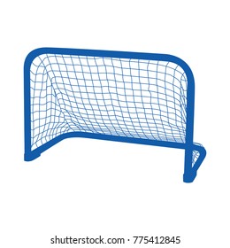 Blue Hockey Goal vector 
