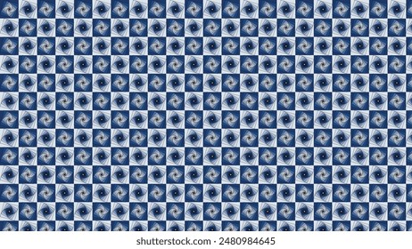 Blue hole geometric pattern background, Vector background.