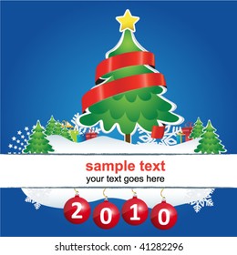 blue holiday christmas sign