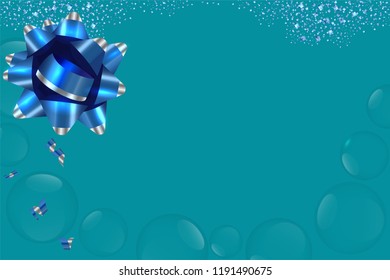 Blue holiday concept background with space for text. illustration vector.