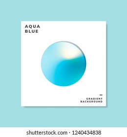 Ejemplo de diseño de fondo de degradado holográfico azul