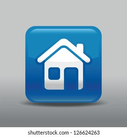 a blue home icon