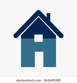 Blue Home icon