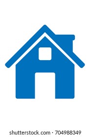Blue home icon