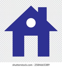 Blue home icon vector illustration. House symbol. simple house icon vector. Simple house symbol.  Home vector illustration sign. Hotel symbol.