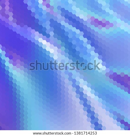 blue Honeycomb Abstarct Background,  Geometric Pattern.