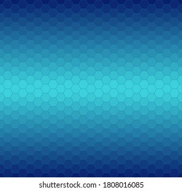 Blue honeycomb mosaic. Seamless vector illustration. Follow other mosaic patterns in my collection.