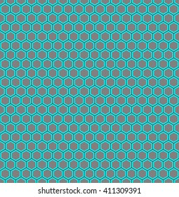 Blue Honeycomb seamless pattern