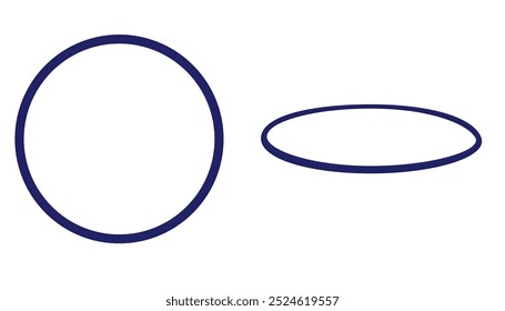 Blue hool hoop. ilustração vetorial