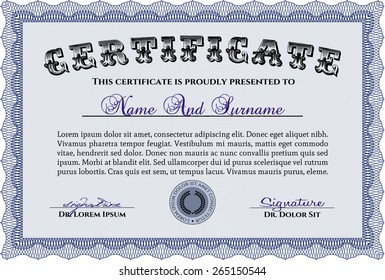 Blaue horizontale Vorlage 