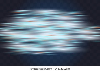 Blue horizontal lens flares pack. Laser beams, horizontal light rays.Beautiful light flares.