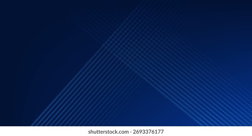 Plantilla minimalista de líneas Horizontales azules sobre fondo abstracto de Vector moderno. eps10