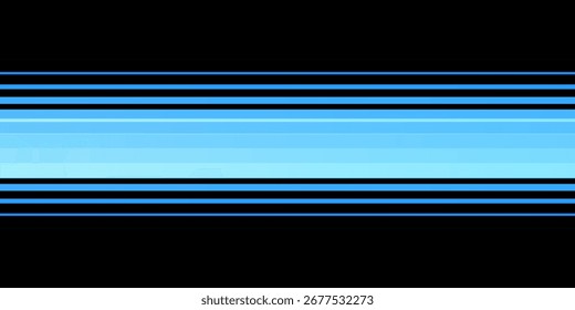 Blue horizontal motion blurred lines background. Eps 10