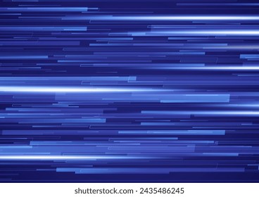 blue horizontal speed line background