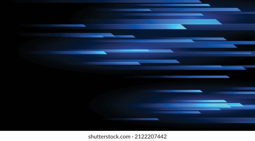 blue horizontal speed motion lines background
