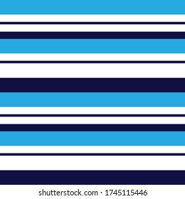 Blue Horizontal striped seamless pattern background suitable for fashion textiles, graphics