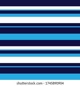 Blue Horizontal striped seamless pattern background suitable for fashion textiles, graphics