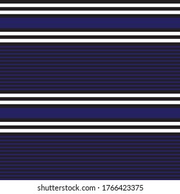 Blue Horizontal striped seamless pattern background suitable for fashion textiles, graphics