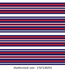 Blue Horizontal striped seamless pattern background suitable for fashion textiles, graphics