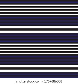 Blue Horizontal striped seamless pattern background suitable for fashion textiles, graphics