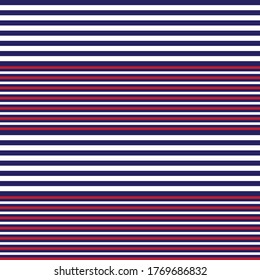 Azul Horizontal a rayas fondo de patrón sin soldadura adecuado para textiles de moda, gráficos