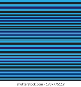 Blue Horizontal striped seamless pattern background suitable for fashion textiles, graphics