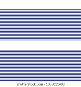 Blue Horizontal striped seamless pattern background suitable for fashion textiles, graphics