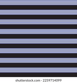 Blue Horizontal striped seamless pattern background suitable for fashion textiles, graphics