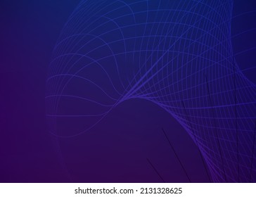 Blue horizontal template background with light gradient with beautiful wavy lines and circle for water-theme poster, digital business banner, official invitation, page cover and brochure. EPS10 vector