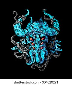 Blue Horned Devil Torso