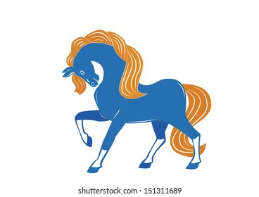 Blue horse 