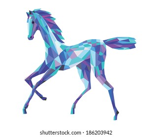 blue horse 