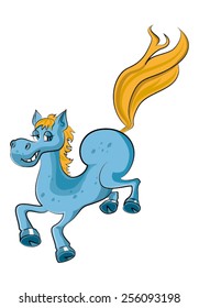 The blue horse