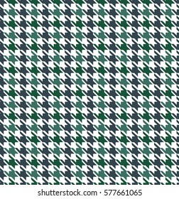 Blue Houndstooth Seamless Pattern Design