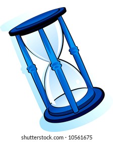 blue hourglass 	